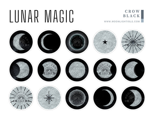 Lunar Magic - Black Silver | Instagram Story Highlight Icon