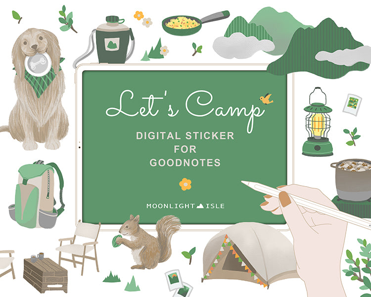 Let’s Camp – Goodnotes sticker