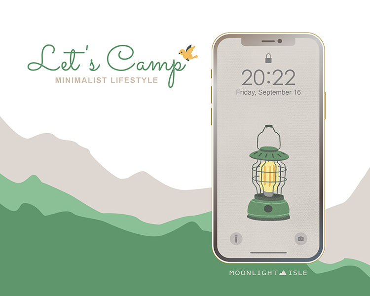 Let’s Camp – Minimalist Lifestyle | Phone Wallpaper