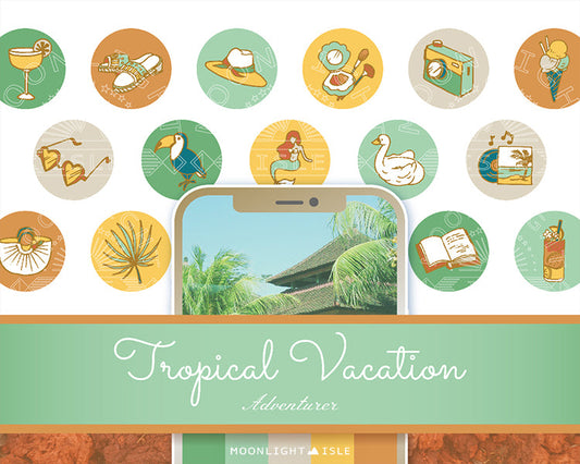 Tropical Vacation- Adventurer | Instagram Story Highlight Icon