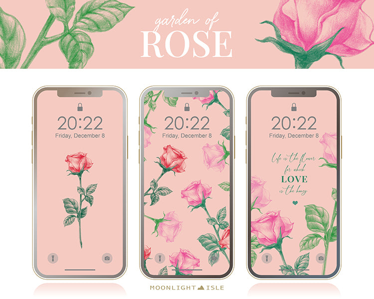 Garden of Rose - Pink | Phone Wallpaper