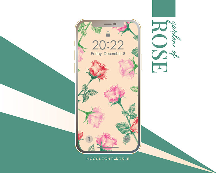 Garden of Rose - Cream | Phone Wallpaper