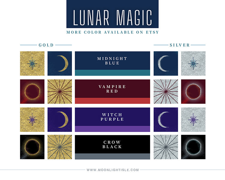 Lunar Magic - Blue Silver | Phone Wallpaper