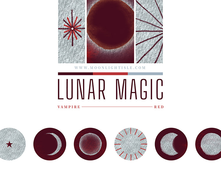 Lunar Magic - Red Silver | Instagram Story Highlight Icon