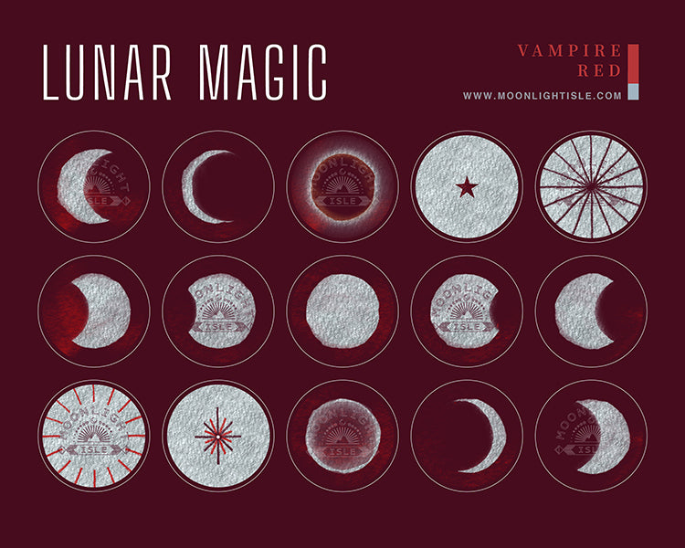 Lunar Magic - Red Silver | Instagram Story Highlight Icon