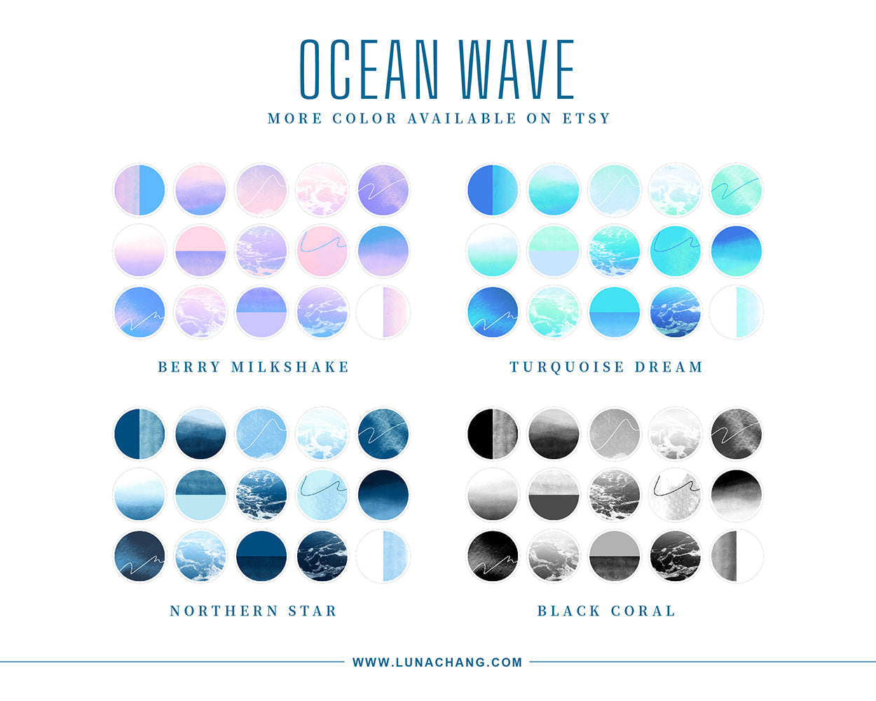 Ocean Wave - Black Coral | Instagram Story Highlight Icon