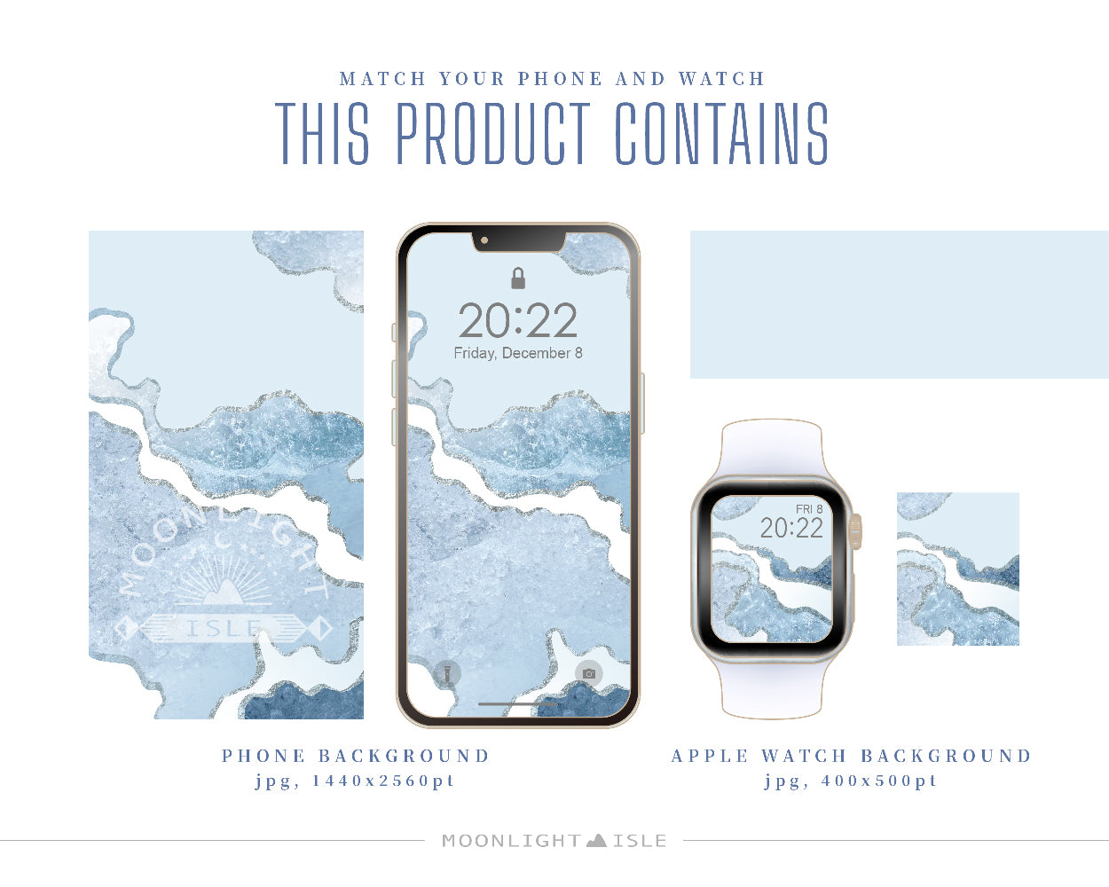 Swan Lake – White Pastel Blue | Phone & Apple Watch Wallpaper