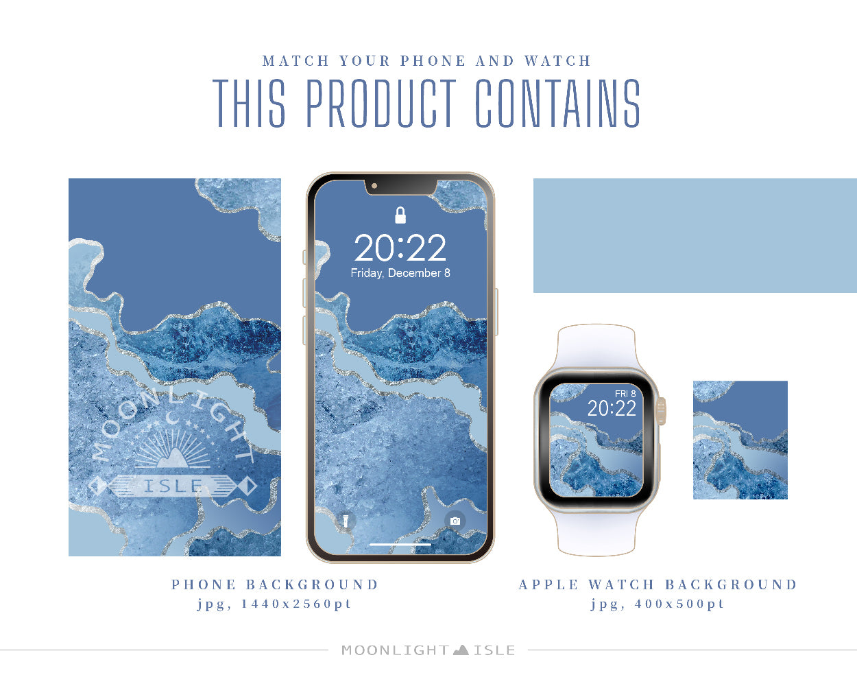 Swan Lake – Moody Blue | Phone & Apple Watch Wallpaper